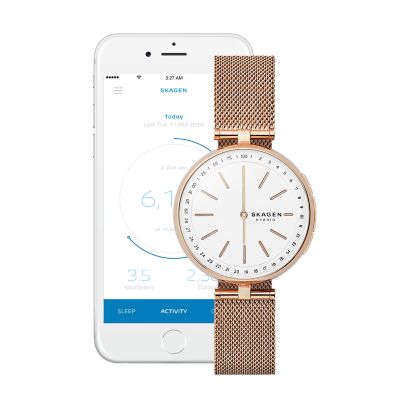 skagen hybrid gold