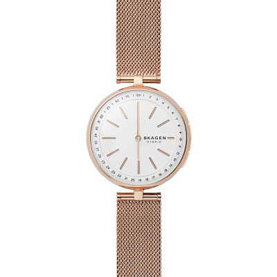 【新品】SKAGEN ハイブリッドスマートウォッチ ピンクゴールド×ホワイト