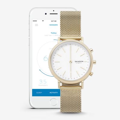 skagen hybrid gold