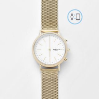 REFURBISHED Hybrid Smartwatch - Mini Hald Gold-Tone Steel-Mesh