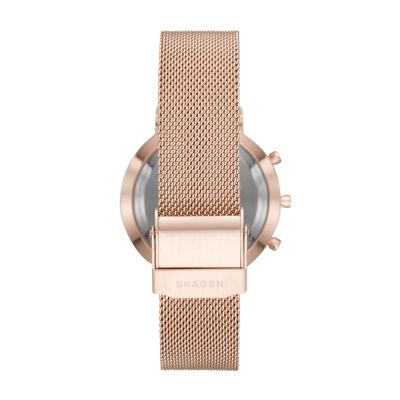 skagen hybrid rose gold