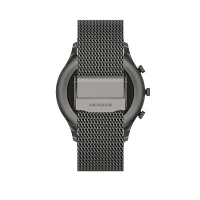 Jorn 42mm Gen 6 Hybrid Smartwatch - Charcoal Stainless Steel Mesh