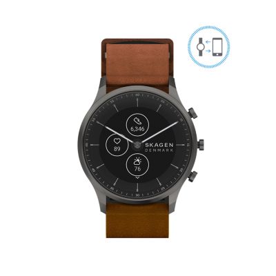 Jorn 42mm Gen 6 Hybrid Smartwatch - Charcoal Stainless Steel Mesh