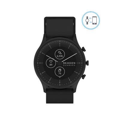 Jorn 42 mm Gen 6 Hybrid Smartwatch Midnight Silicone SKT3202