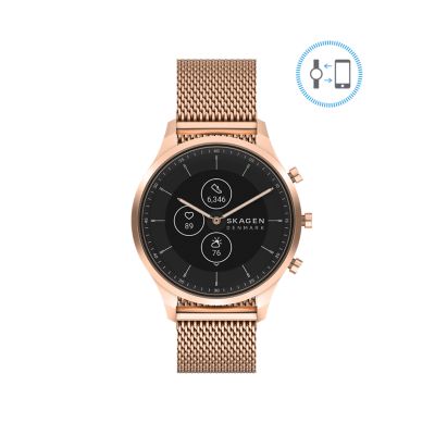 Jorn 38mm Gen 6 Hybrid Smartwatch Rose Gold Stainless Steel Mesh