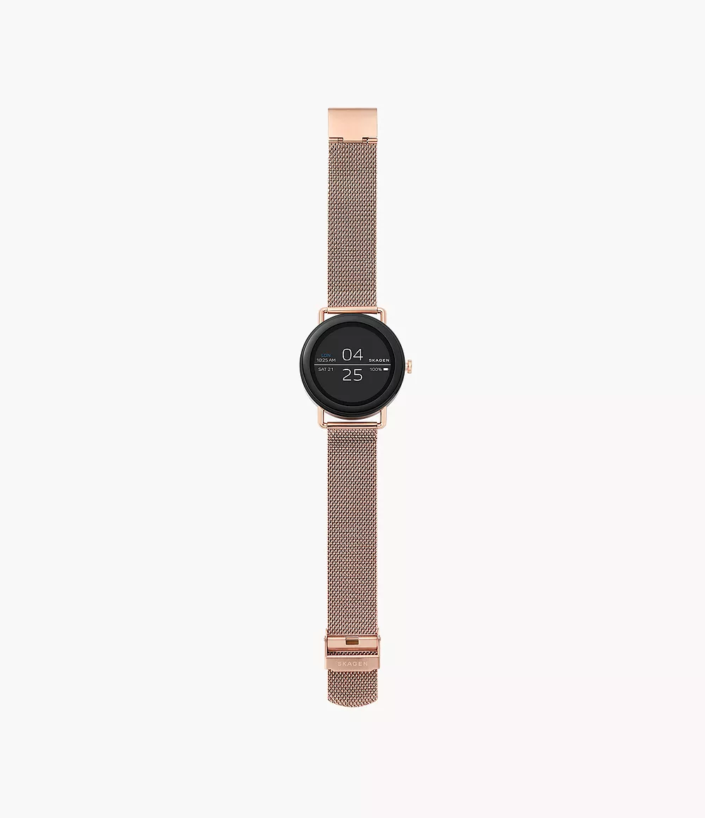 Smartwatch - Falster 1 Rose Gold-Tone Steel Mesh