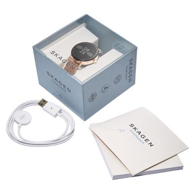 Skagen rose gold on sale smartwatch