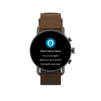 Falster Gen 6 Espresso Leather Smartwatch