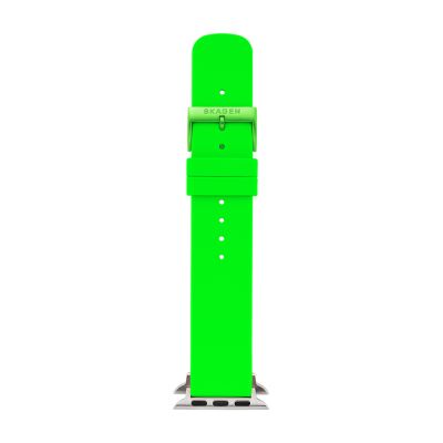 Neon Green Silicone Bands for Apple Watches 38mm and 40mm