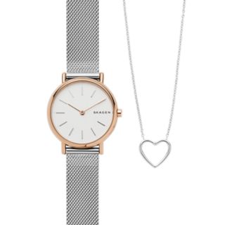 Set Katrine Halskette + Damenuhr Signatur - Milanaise