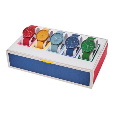 ren Kulor 41mm 三針 マルチカラーシリコン コレクターズボックスセット Skw1119 Skagen