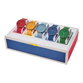 Aaren Kulor Three-Hand Multi-Colored Silicone 41mm Collector's Box Set