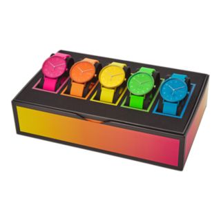 Aaren Kulor Three-Hand Neon Silicone 41mm Collector's Box Set