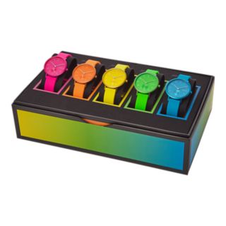 Aaren Kulor Three-Hand Neon Silicone 36mm Collector's Box Set