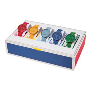 Aaren Kulor Three-Hand Multi-Colored Silicone 36mm Collector's Box Set