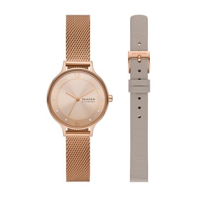 珍しい SKAGEN スカーゲン Rungsted Steel gold Mesh SKW2426 ゴールド