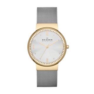 Ancher Women's Crystal Steel Mesh Watch