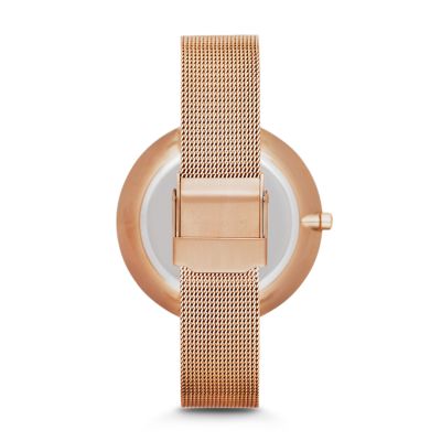 Gitte Rose Tone Steel Mesh Watch SKW2142 Skagen