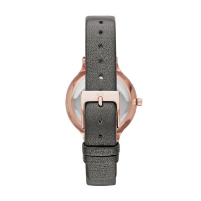 Anita Lille チャコールレザーウォッチ SKW2267 - Skagen