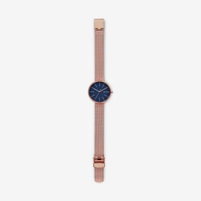 SIGNATUR ローズトーンスチールメッシュウォッチ SKW2593 - Skagen