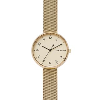 Signatur Gold-Tone Steel-Mesh Watch
