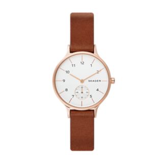 Anita Light Brown Leather Watch