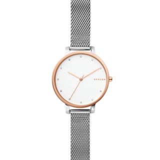 Hagen Two-Tone Steel-Mesh Watch