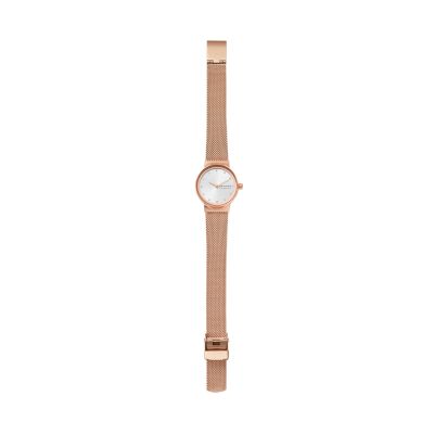 Freja Lille Rose Gold Tone Steel Mesh Watch SKW2665 Skagen