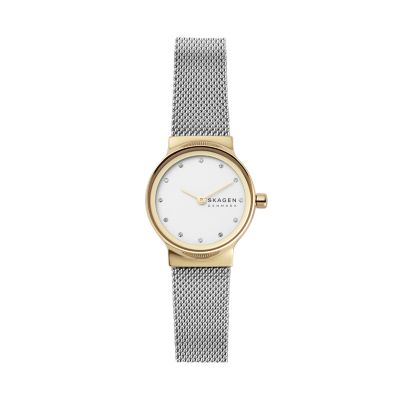 Skagen Unisex Freja Lille Two-Tone Steel Mesh Watch - Silver 145$