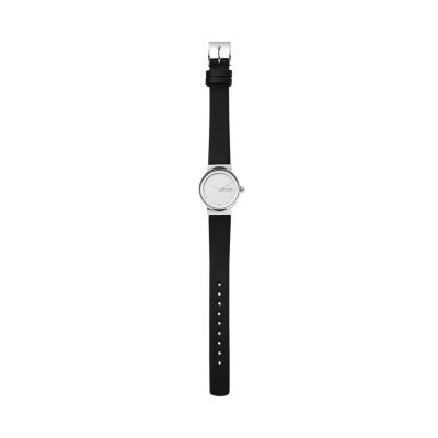 Freja Black Leather Watch SKW2668 Skagen