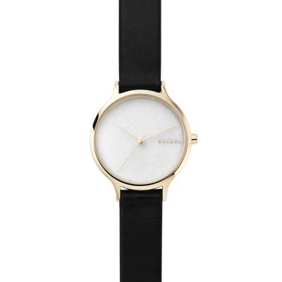 ANITA グレーレザーマーブルウォッチ SKW2672 - Skagen