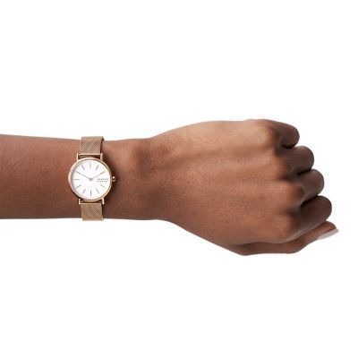 Thin rose gold watch new arrivals