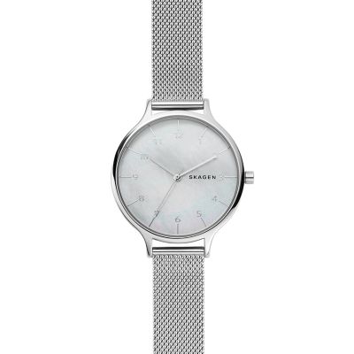 ANITA マザーオブパール スチールメッシュウォッチ SKW2701 - Skagen