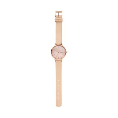 ANITA マザーオブパール ヌードレザーウォッチ SKW2704 - Skagen