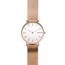 Hald Rose-Tone Silk-Mesh Watch - Skagen