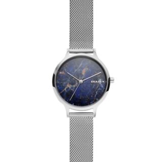 Anita Steel-Mesh Stone Watch
