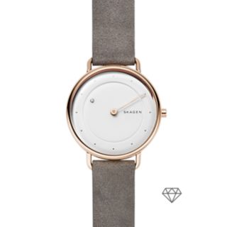 Damenuhr Horizont - Special Edition mit Diamant - Leder