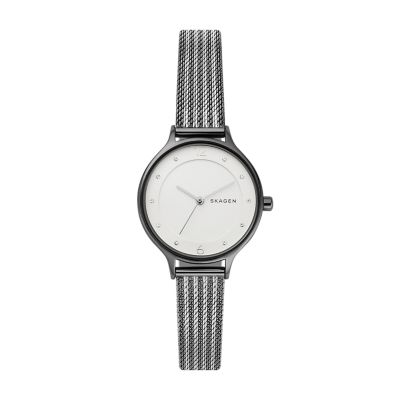 メール便対応！ SKAGEN ツートーン スチールメッシュウォッチ 保証書