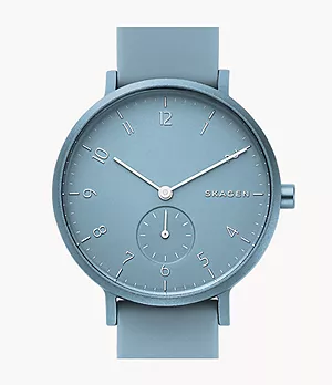 Aaren Kulor Sky Blue Silicone 36mm Watch