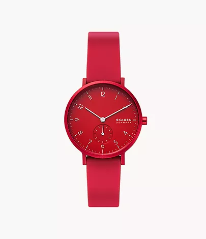 Kulor Poppy Red Silicone 36mm Watch SKW2765 -