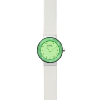 Leonora White Leather Watch