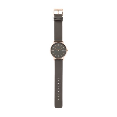 SIGNATUR チャコールレザーウォッチ SKW2794 - Skagen