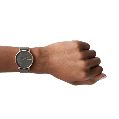 SIGNATUR チャコールレザーウォッチ SKW2794 - Skagen