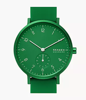 Aaren Kulor Forest Green Silicone 36mm Watch