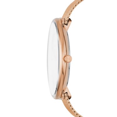 Gitte Rose Gold Tone Steel Mesh Watch SKW2811 Skagen