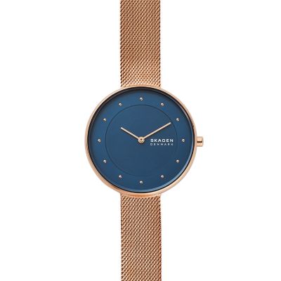 Skagen gitte rose gold new arrivals