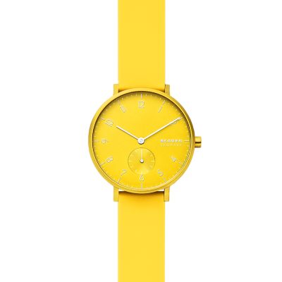 【未使用品】SKAGEN AAREN KULOR 41mm ネオンピンクシリコン