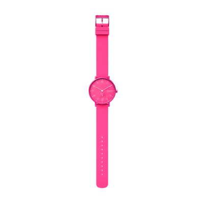 Aaren Kulor Neon Pink Silicone 36mm Watch