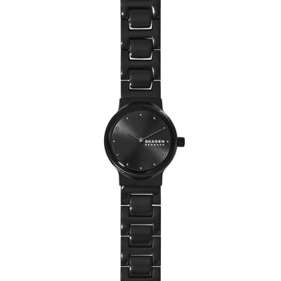 Skagen black face discount watch