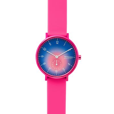 Pink 2025 skagen watch